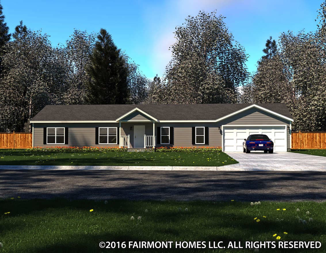 Newport 92574k elevation and exterior home features