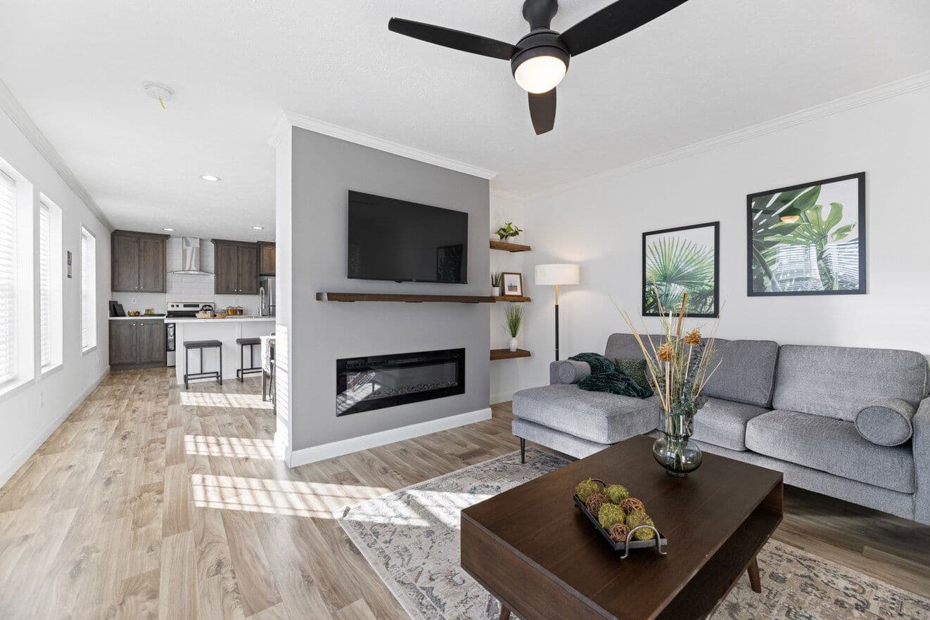 The sugar run duplex interior home features