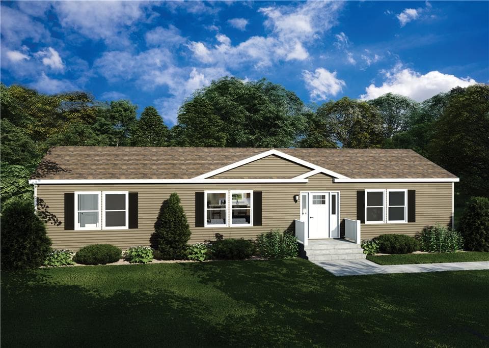 Evolution series harding model 2680 hero, elevation, and exterior home features