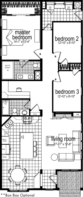 Spectra cs7302 floor plan home features