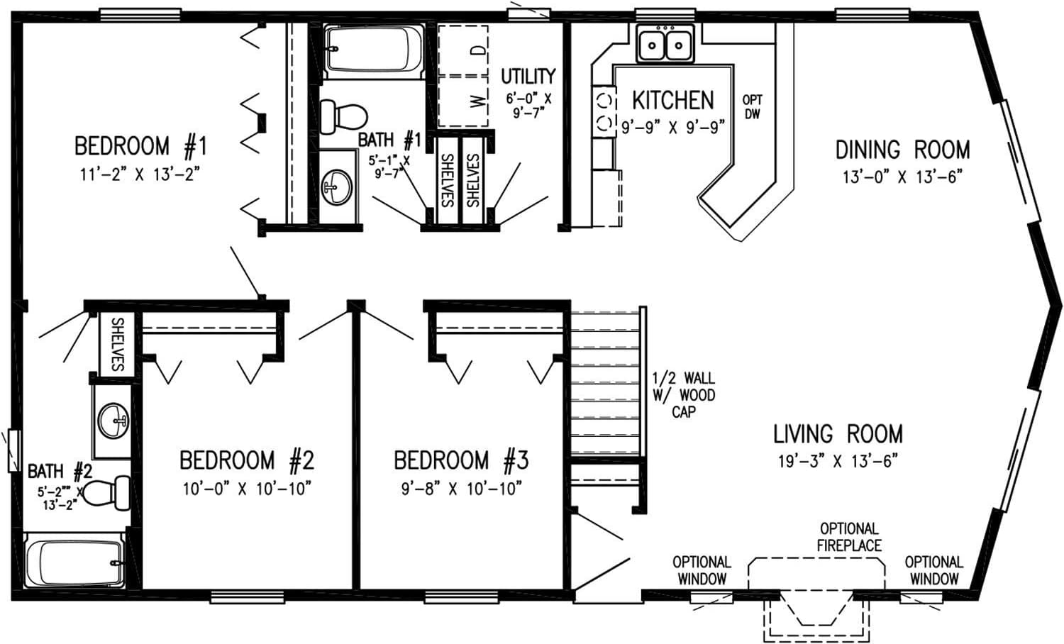 Birchwood floor plan home features