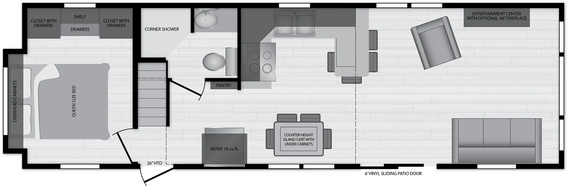 Island 6217 floor plan home features