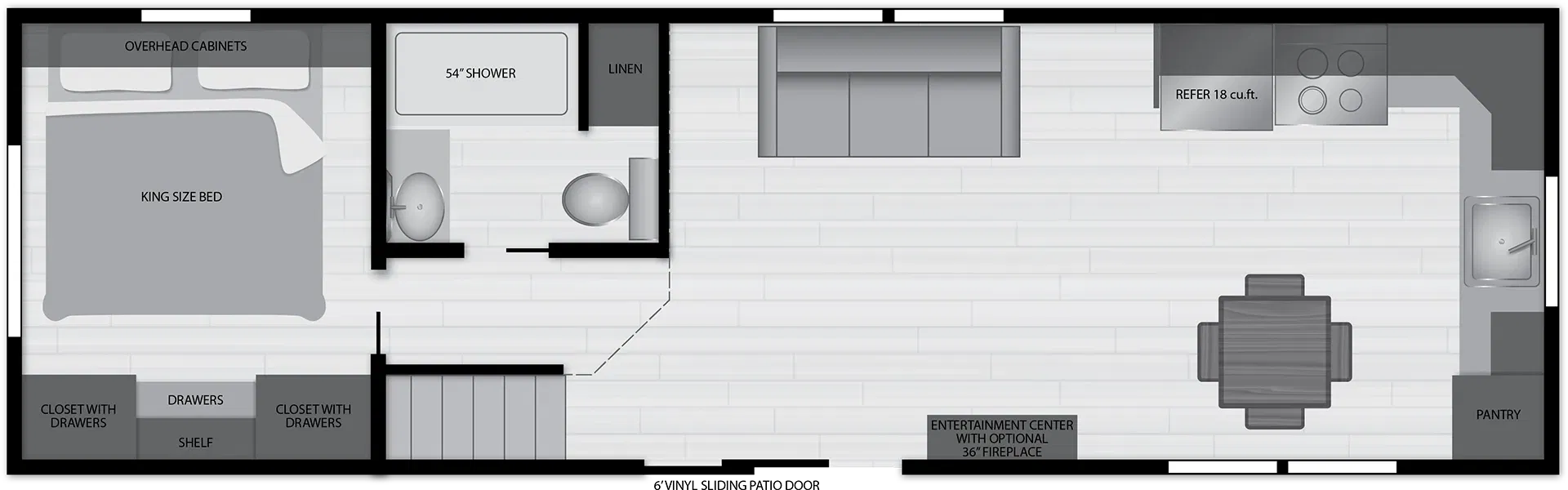 Lakeside 8155 floor plan home features