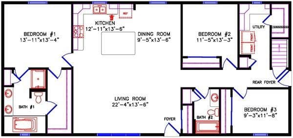 Brookdale 2327 floor plan home features