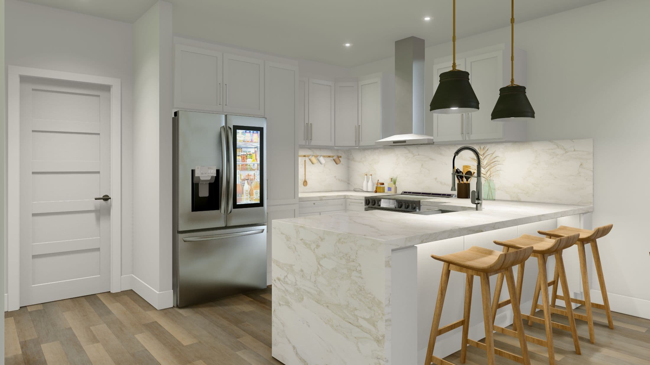 Multi family 2 kitchen home features