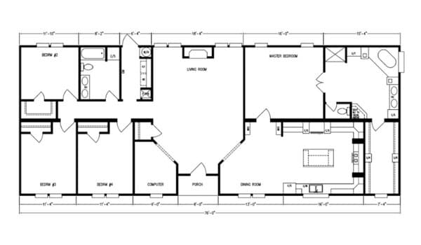Kb-3220 floor plan home features