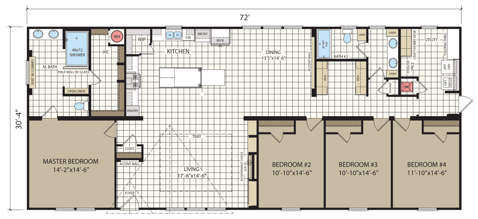 Titan extreme 3272c floor plan home features