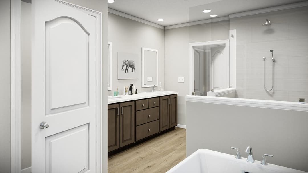 The huxton ii bathroom home features