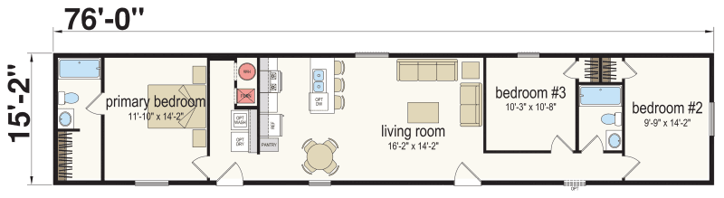 Ridge community floor plan home features