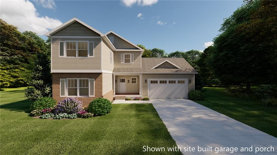 Marigold hero, elevation, and exterior home features