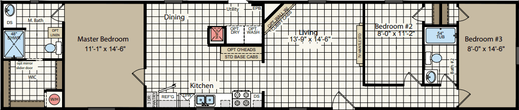 Cs1672b floor plan home features