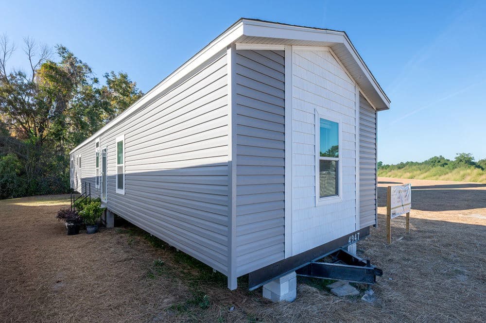 Riverfront elevation and exterior home features