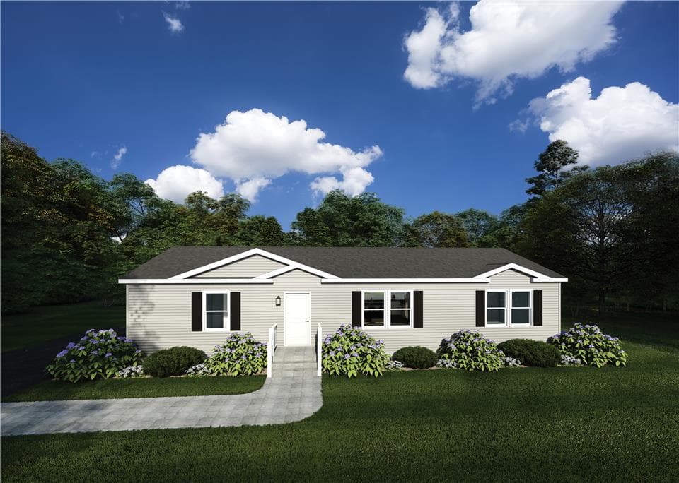Evolution series warren model 2856 hero, elevation, and exterior home features