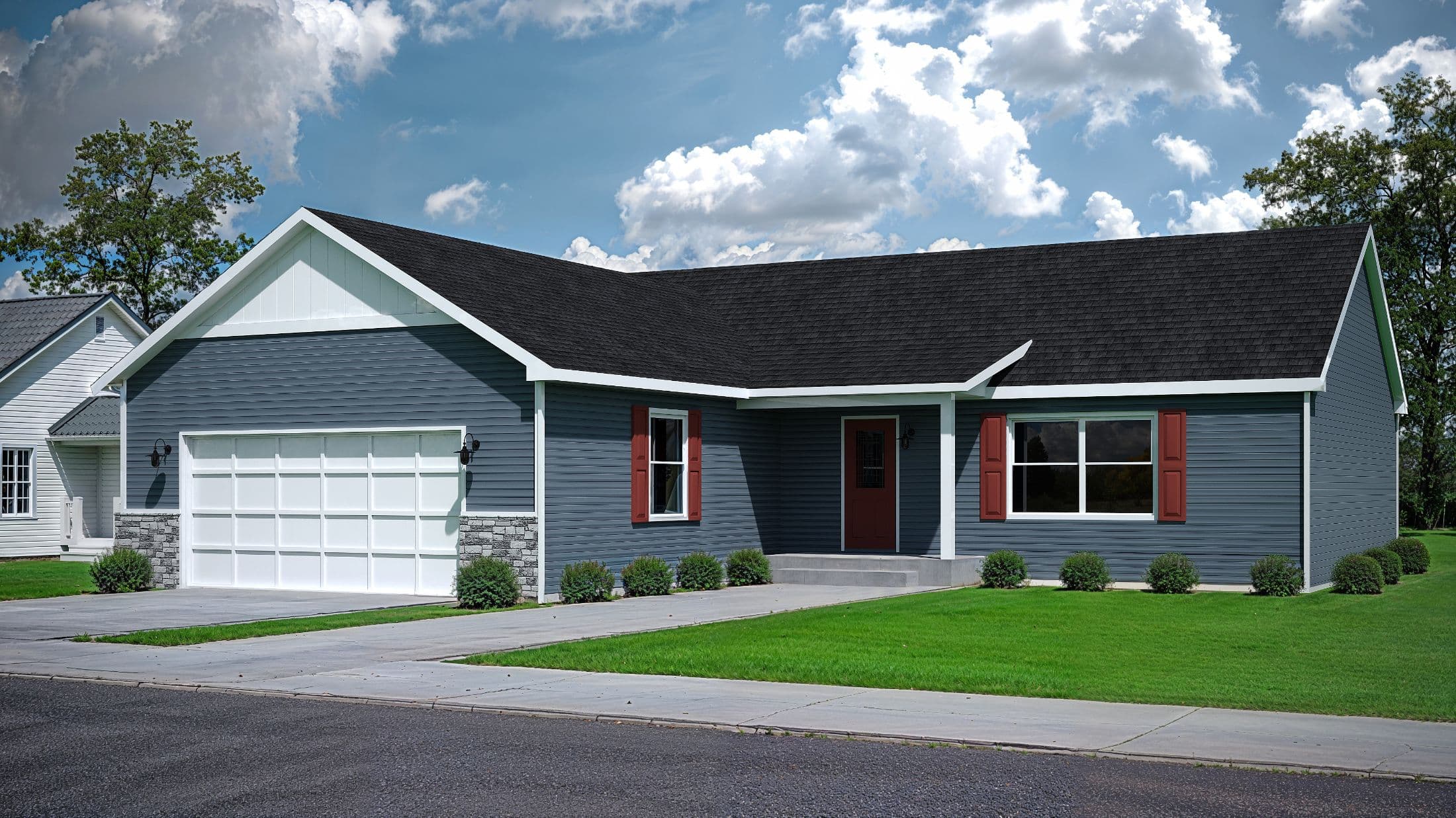 Louisville hero, elevation, and exterior home features