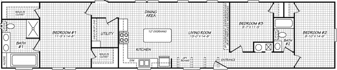 Alamo lite 16763s floor plan home features