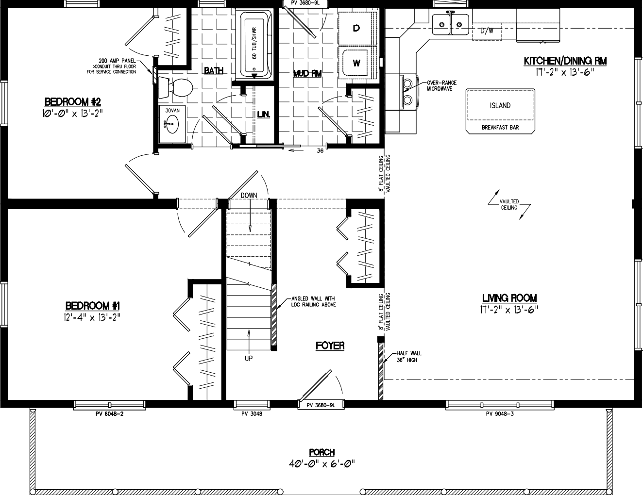 Mountaineer deluxe 2844 floor plan home features