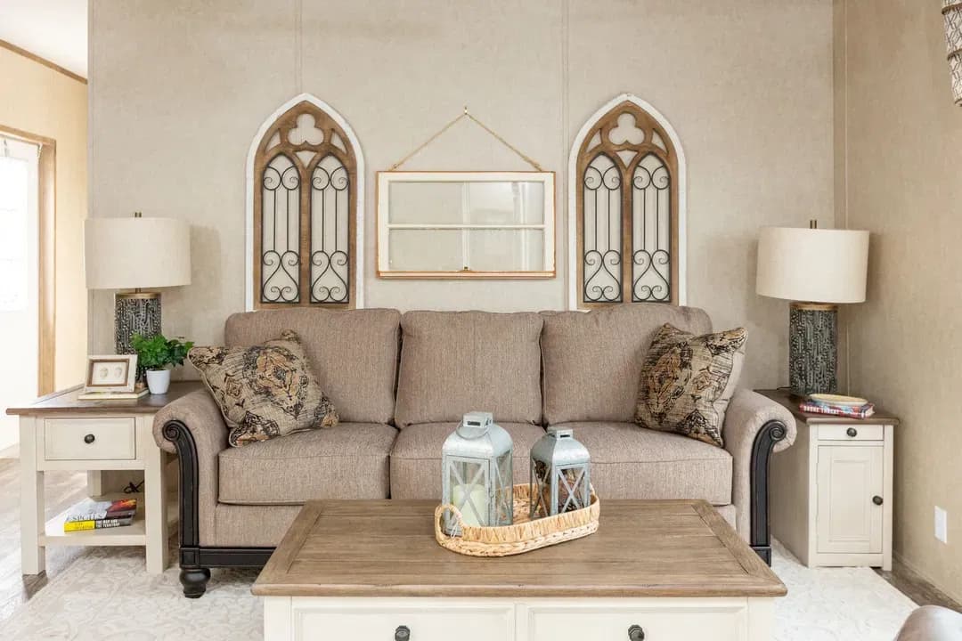 The ranch house interior home features