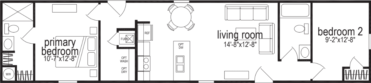 Crest 6801 floor plan home features