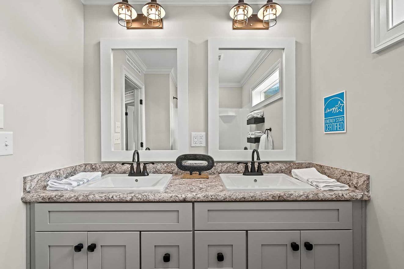 Sanibel duplex bathroom home features