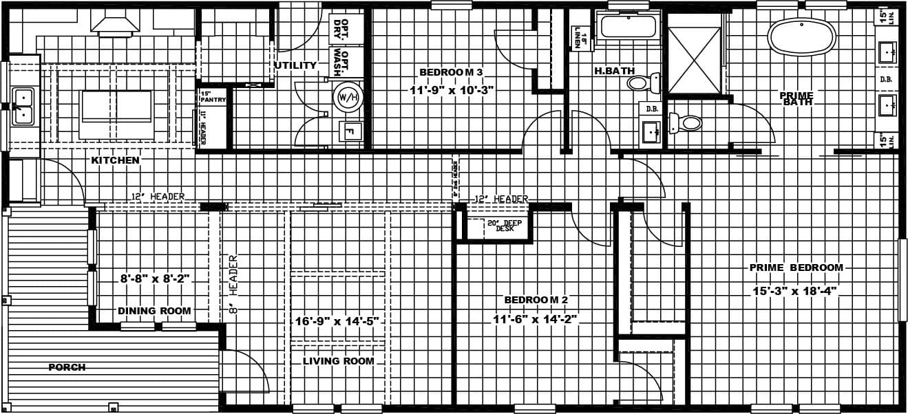 Southern charm 3br floor plan home features