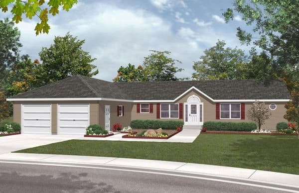 Cambridge 1615 elevation and exterior home features