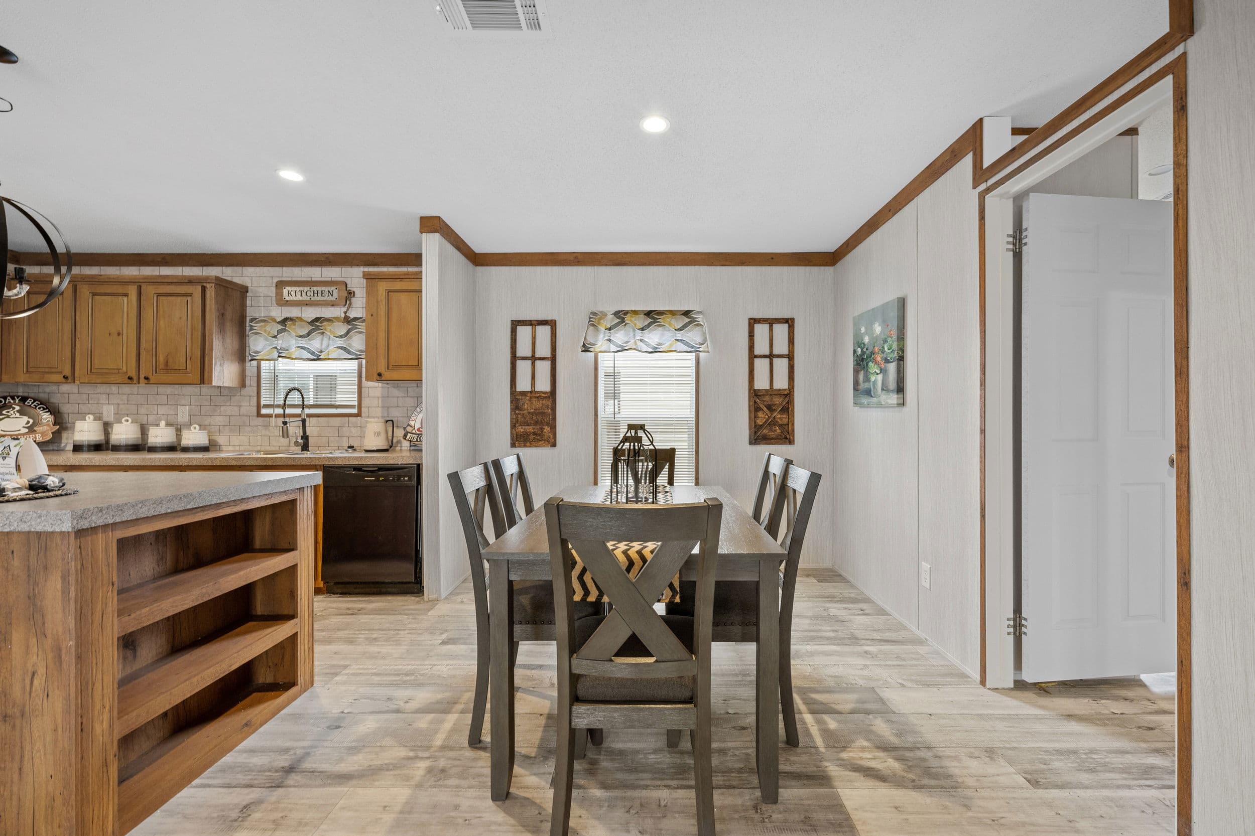 The telford interior home features