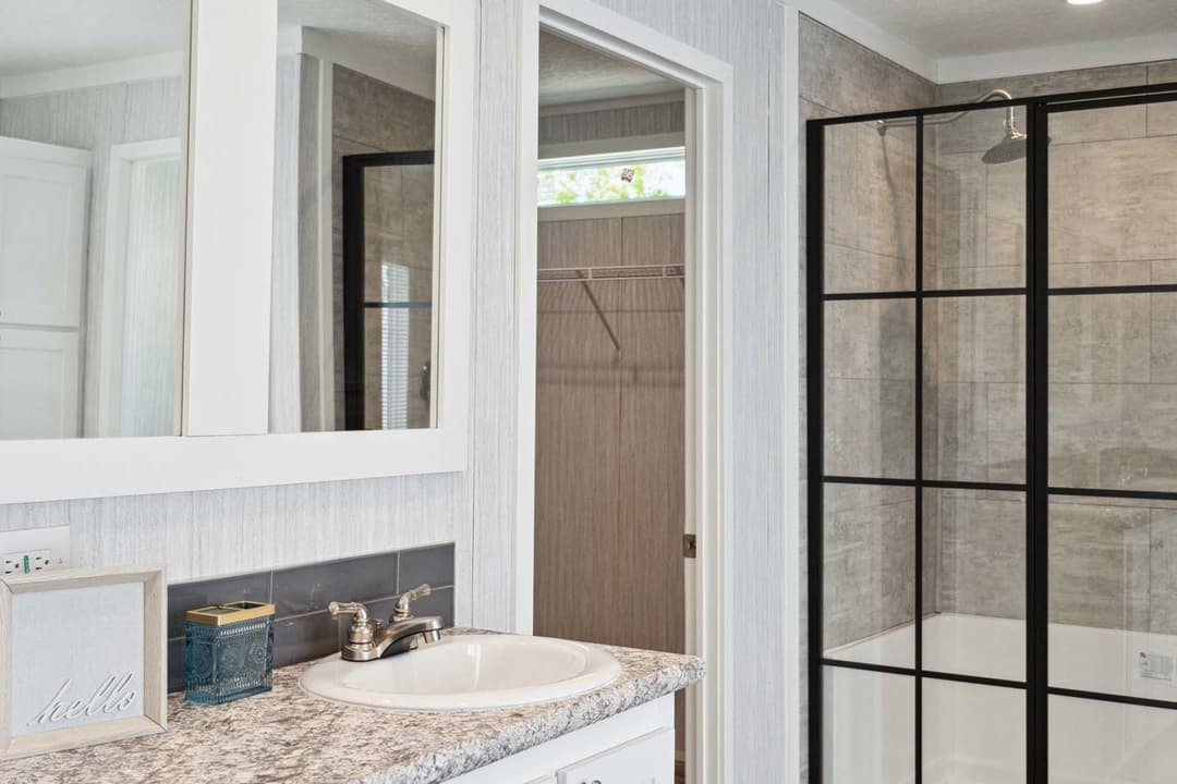 The aaron bathroom home features