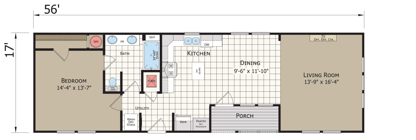Innovation 1856h floor plan home features