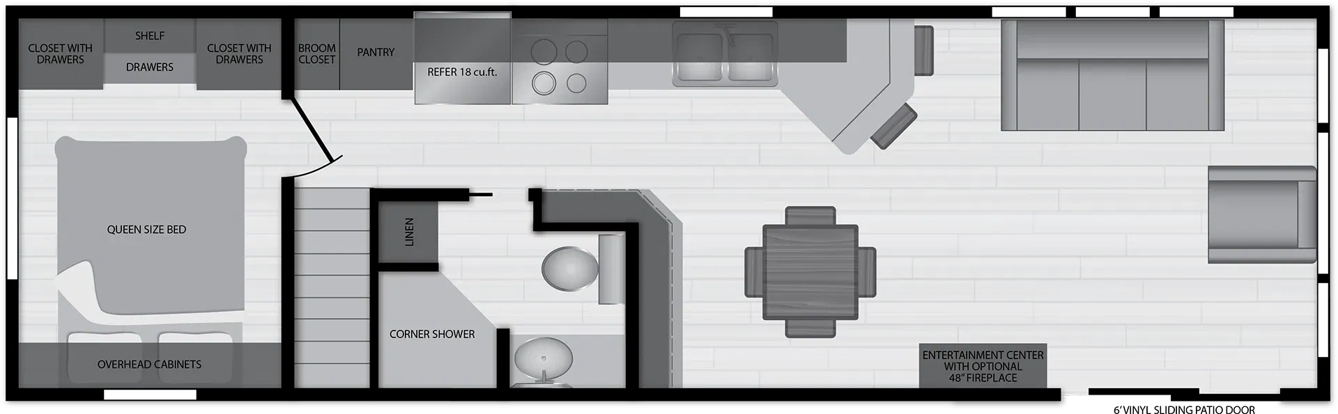 Lakeside 8042 floor plan home features