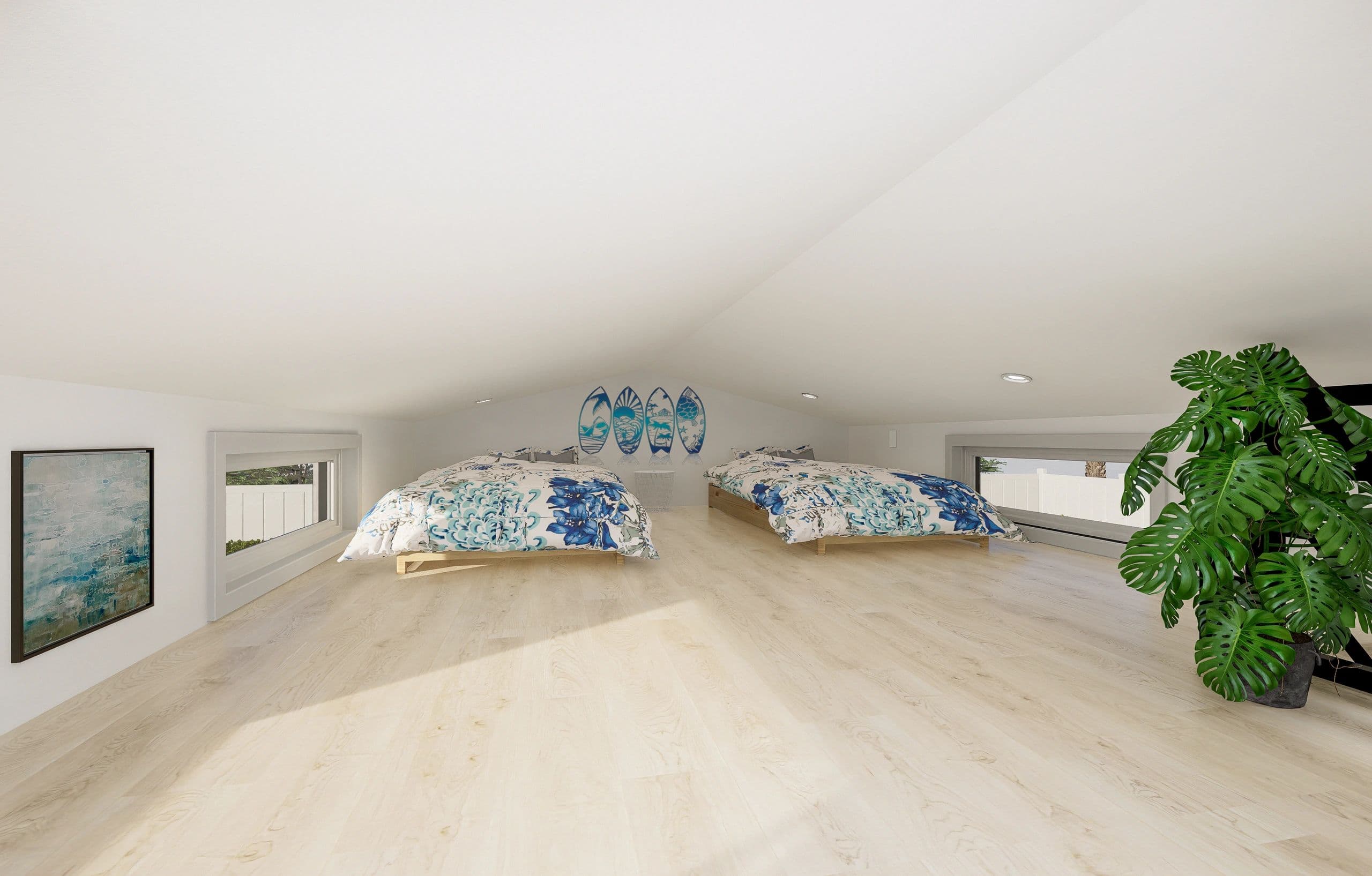 The cityscape oasis interior home features