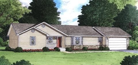 Cimmaron hero, elevation, and exterior home features