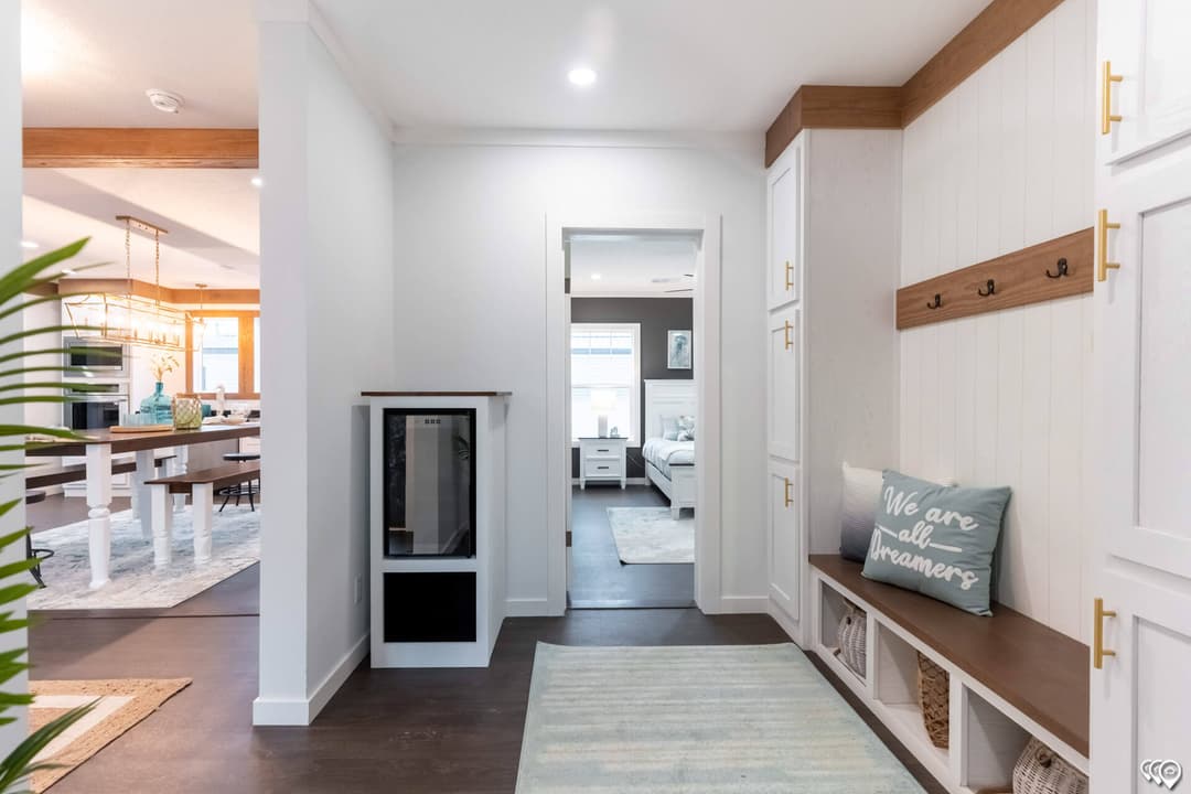 The twin creek interior home features