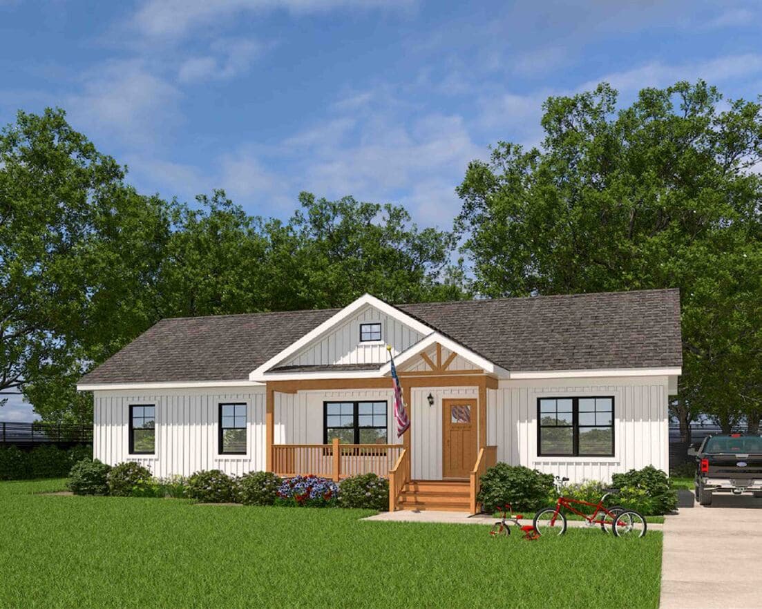 Heartland i xl ranch hero, elevation, and exterior home features