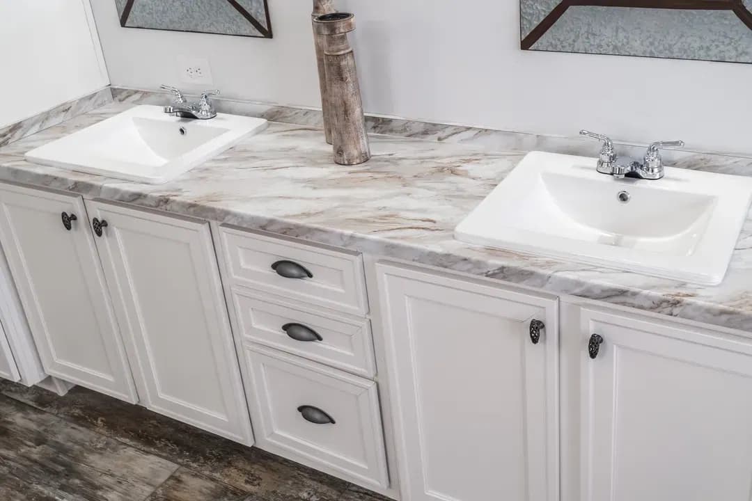 The leahy bathroom home features