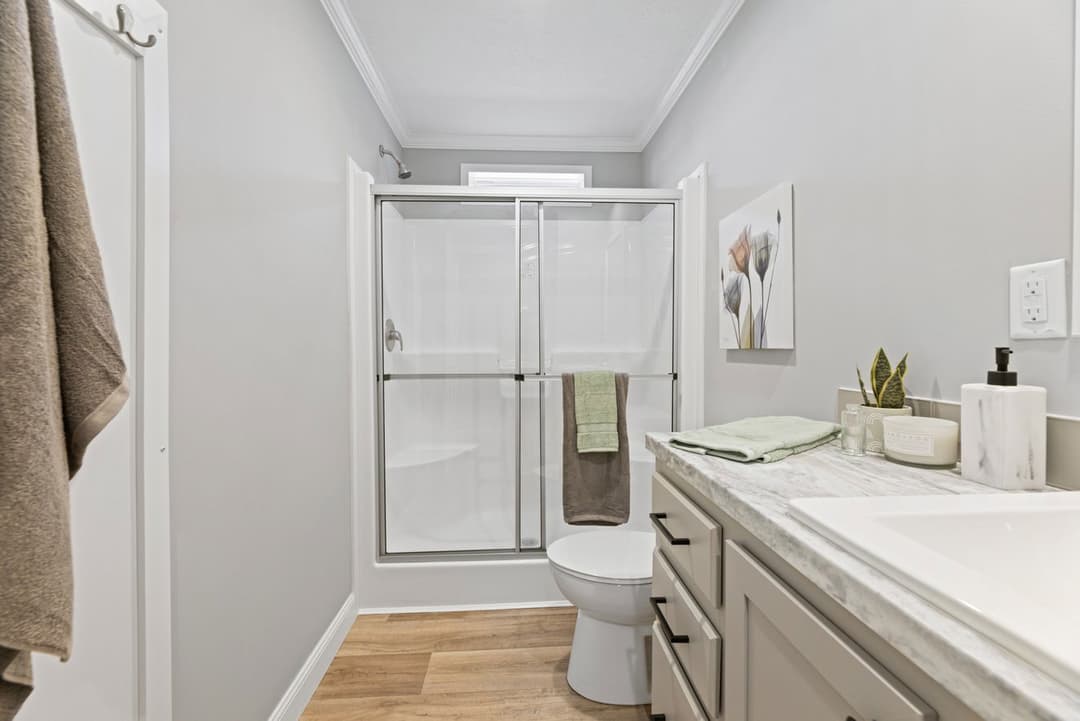 The roanoke duplex interior and bathroom home features