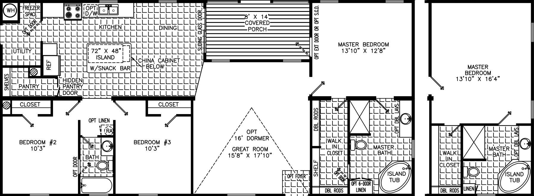 Eli 2856 floor plan home features