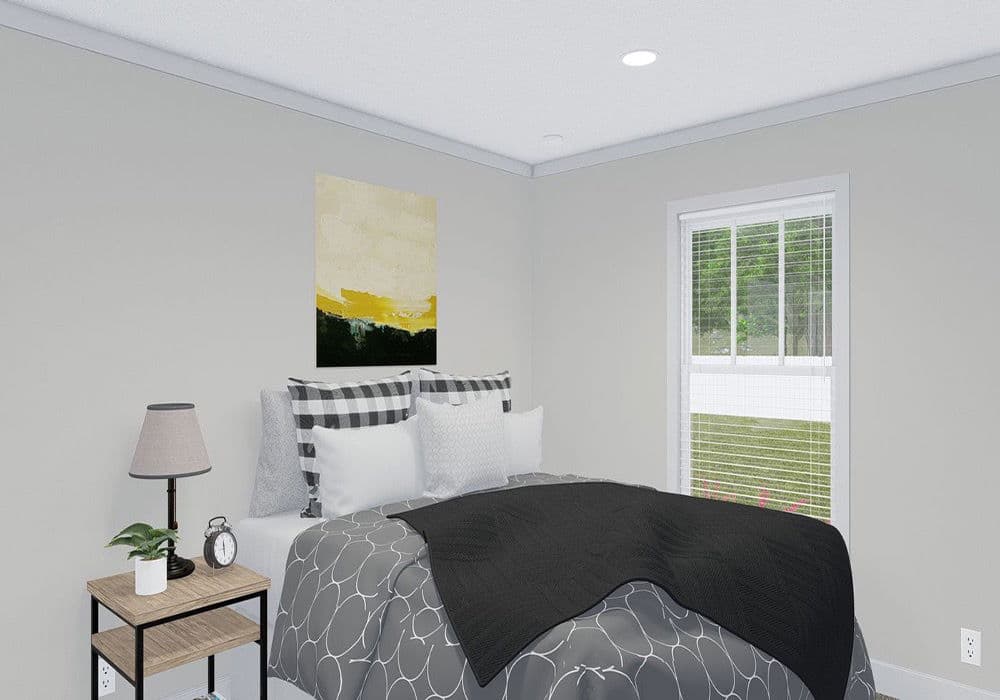 The armani bedroom home features