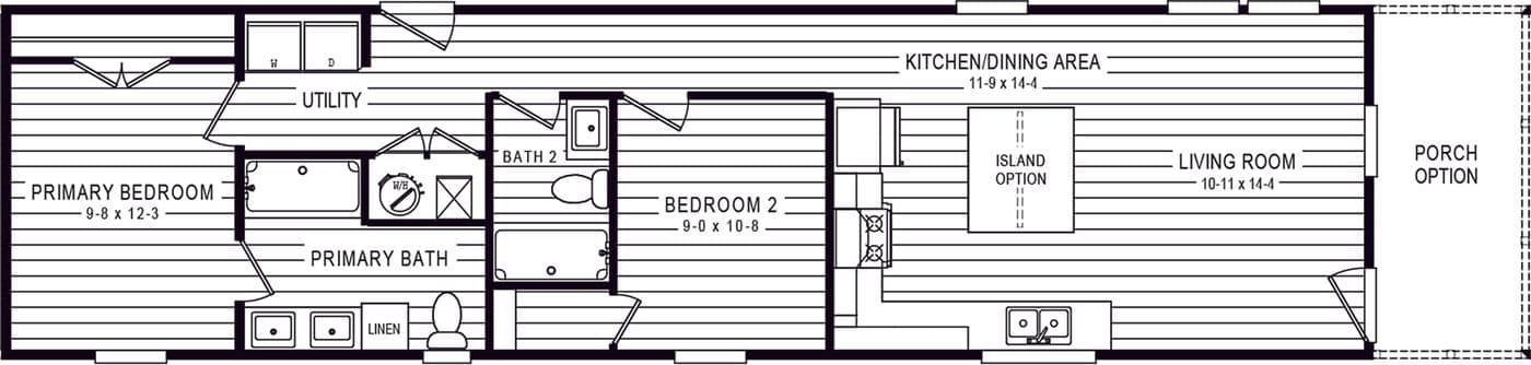 Southport floor plan home features