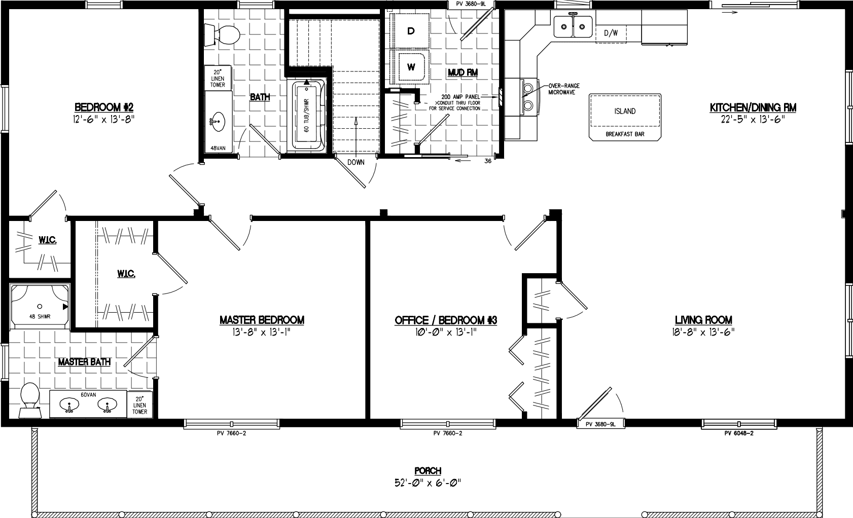 Musketeer 2856 floor plan home features
