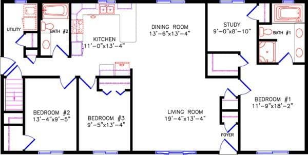 Brookdale 2225 floor plan home features