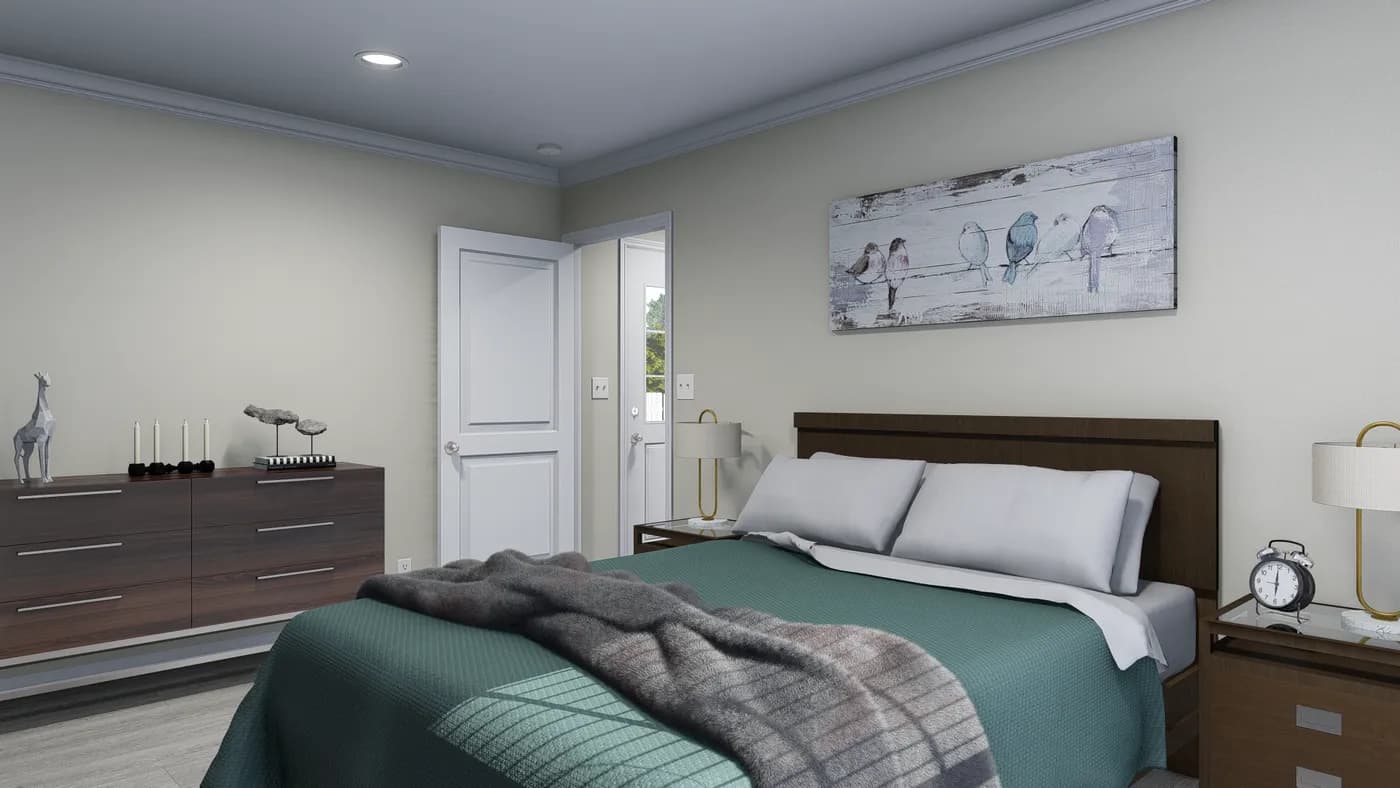 Hatteras bedroom home features