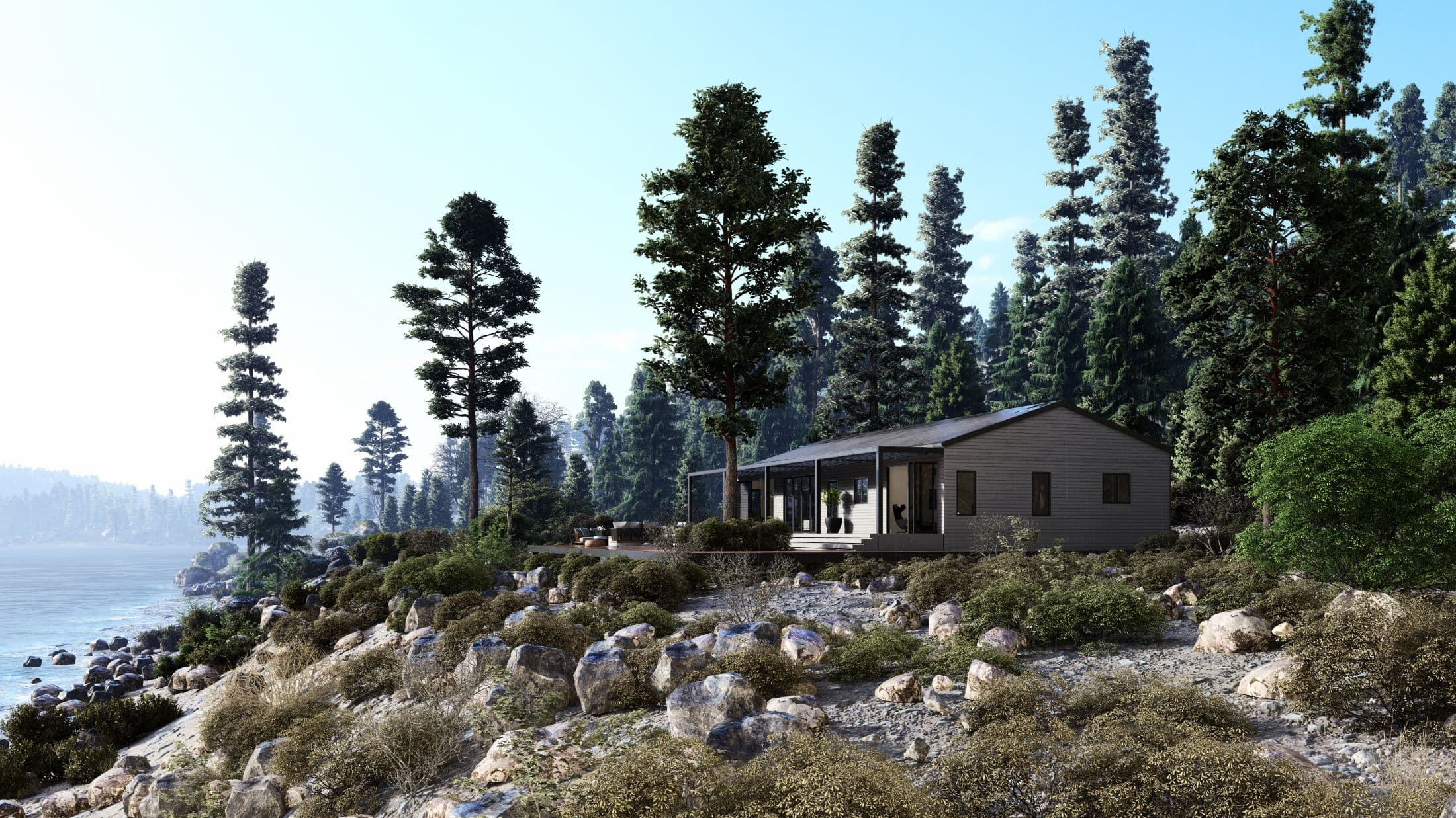 Model 17 exterior home features