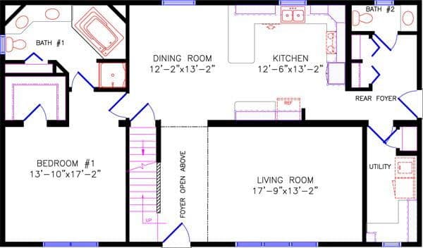 Telemark 3570 floor plan home features
