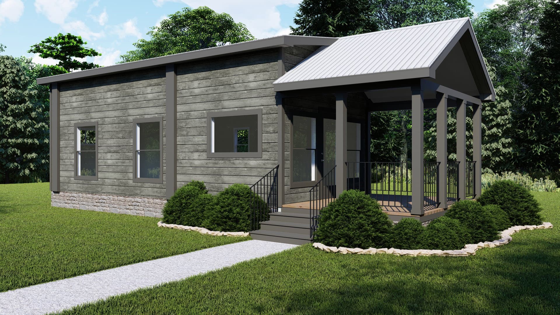 Cumberland hero, elevation, and exterior home features