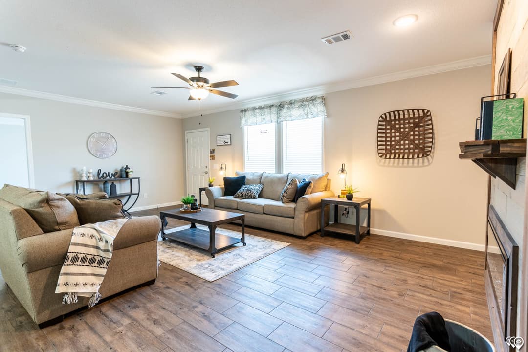 The oasis interior home features