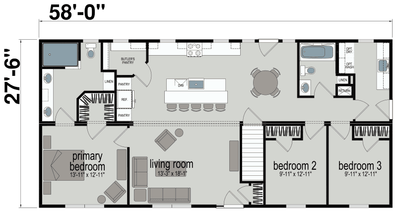 Pinot floor plan home features