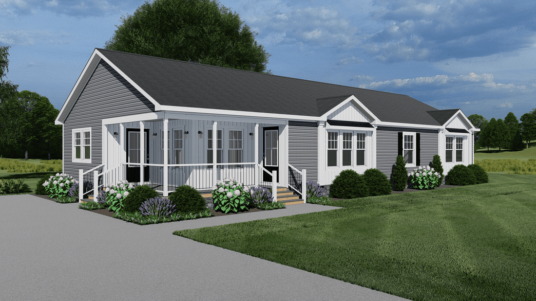 3434 carolina "southern belle" hero, elevation, and exterior home features