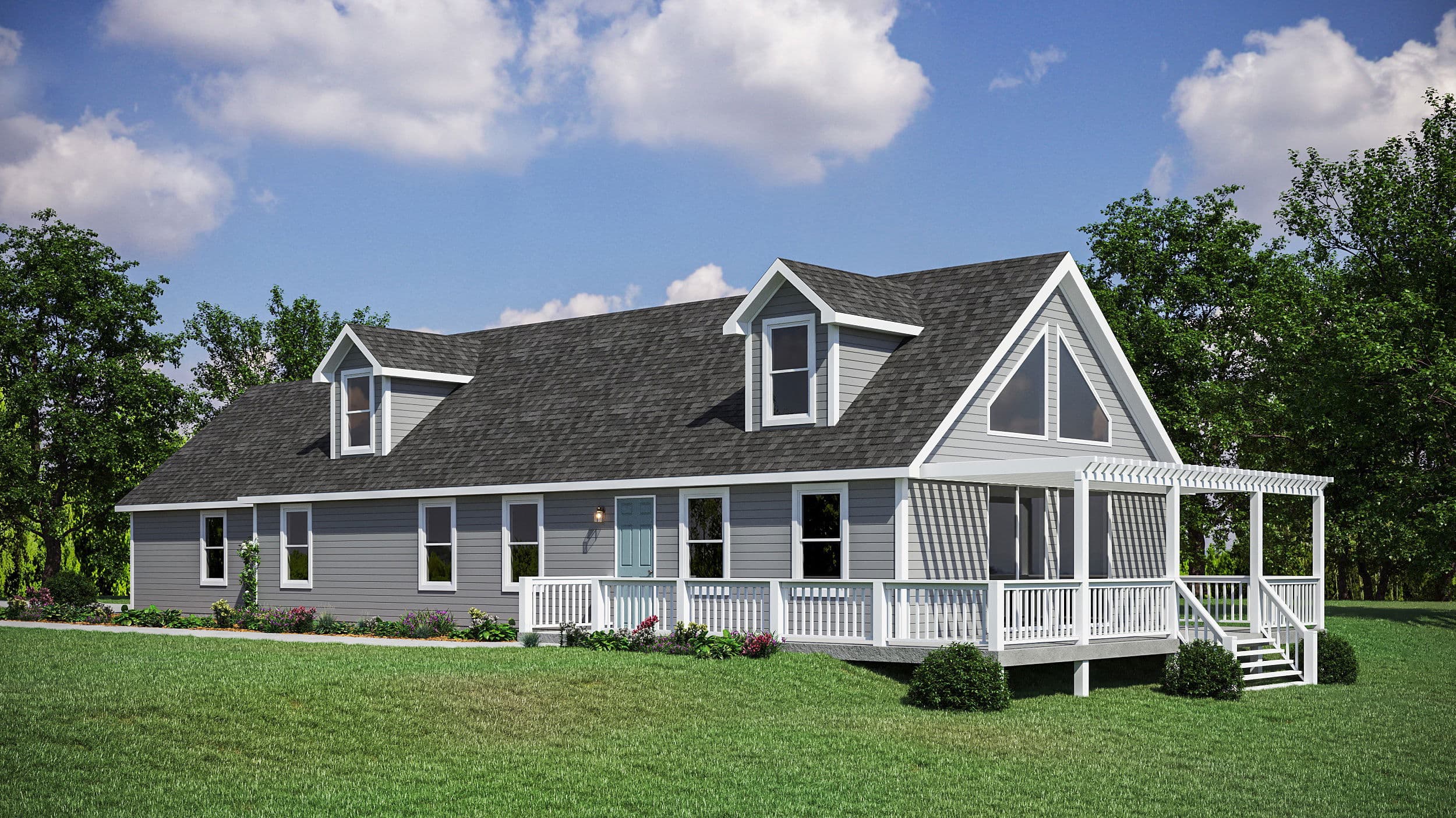 Beach house hero, elevation, and exterior home features