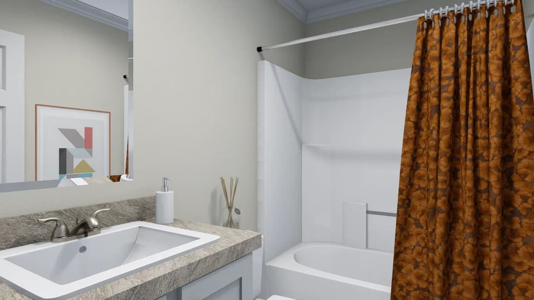 Emerald bathroom home features