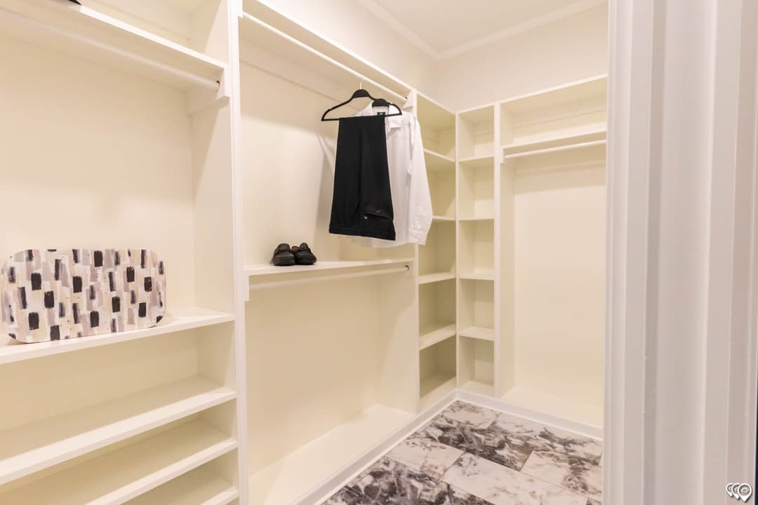 The shoreline bedroom home features